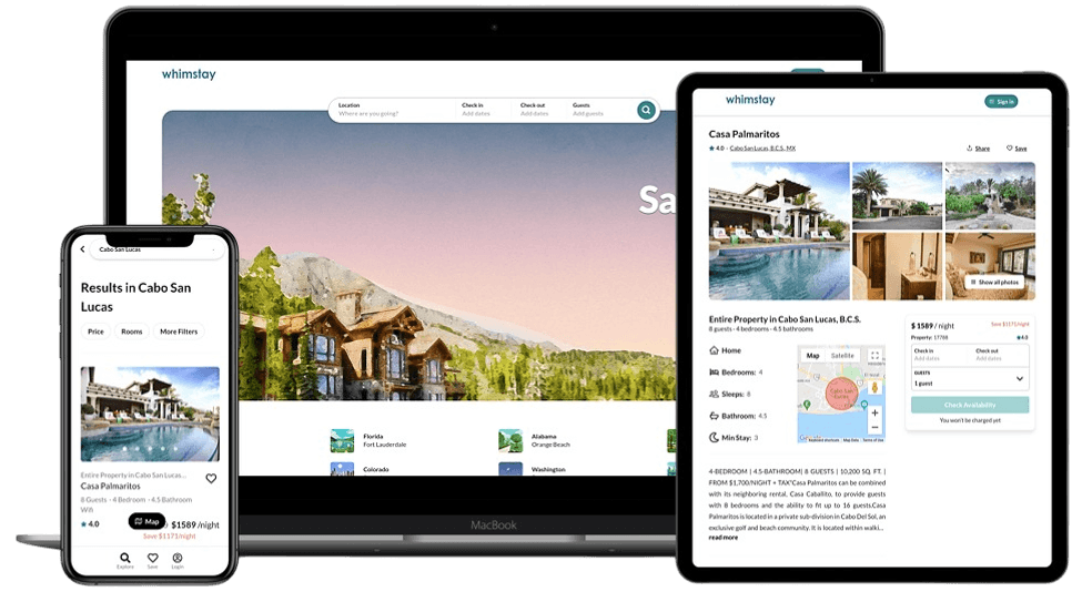 Whimstay Project Mockup